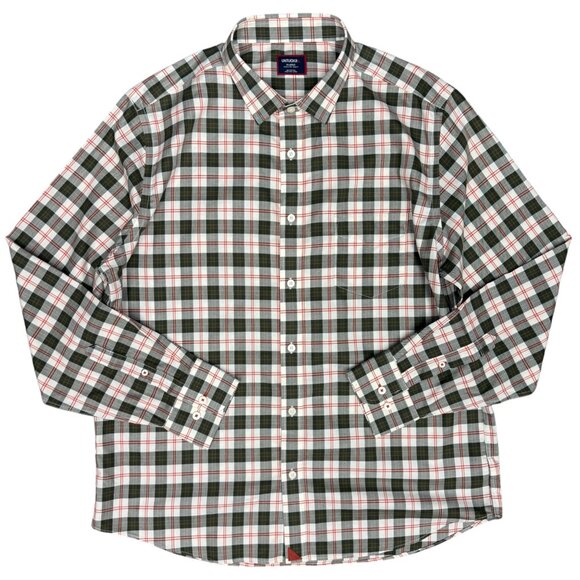 NWOT Men's UNTUCKit Wrinkle-Free Harwin Shirt in Olive Multi Plaid | Size XL - Picture 5 of 13